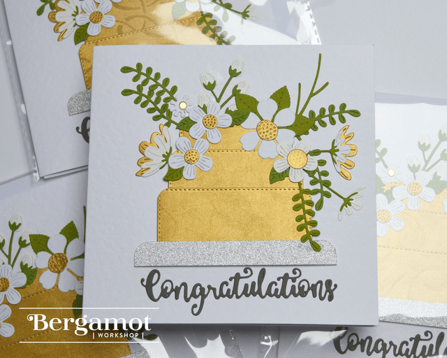 Handmade Wedding Cake Greetings Card